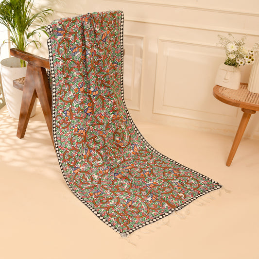 Hand made Madhubani Dupatta