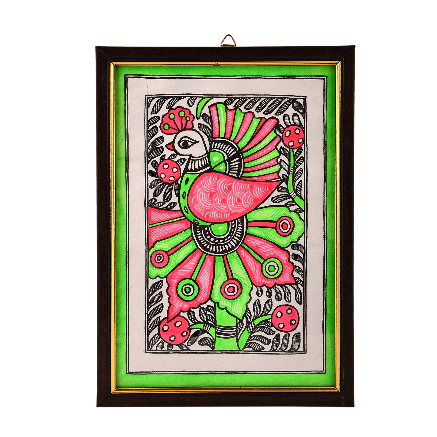Handmade Madhubani Peacok painting