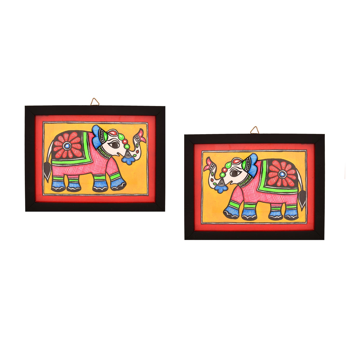 Handmade Madhubani Elephant painting