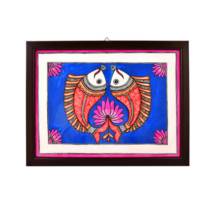 Hand made Madhubani Painting with Frame