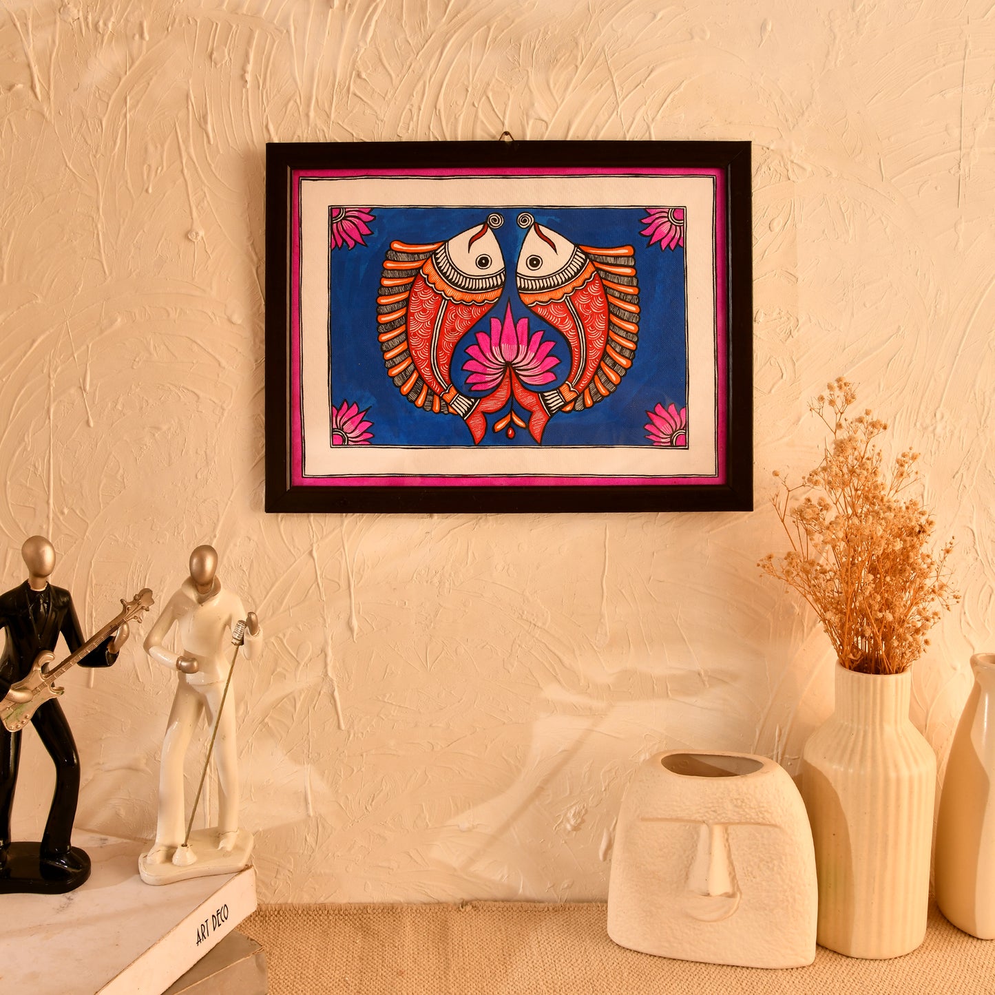 Hand made Madhubani Painting with Frame