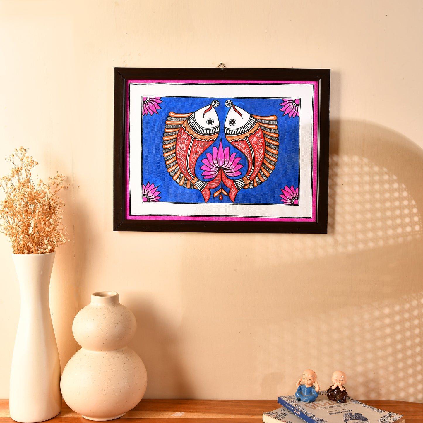 Hand made Madhubani Painting with Frame