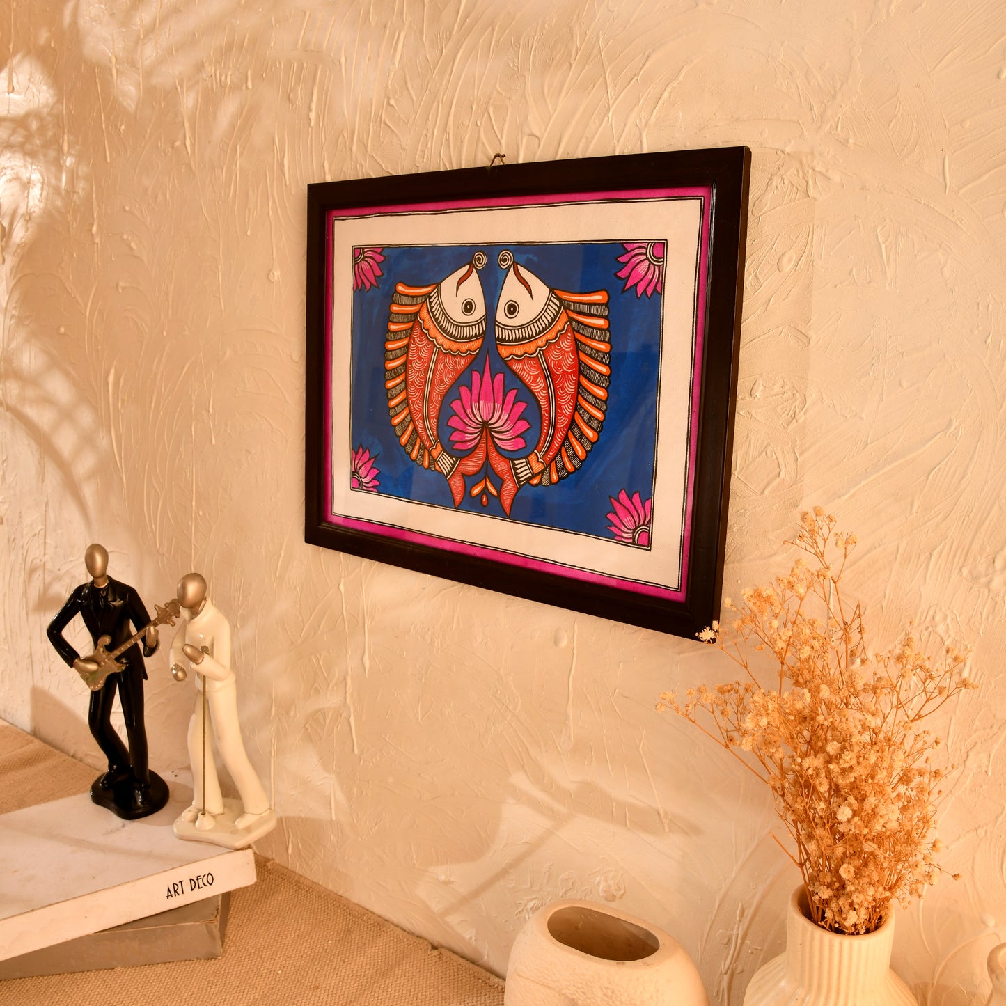 Hand made Madhubani Painting with Frame