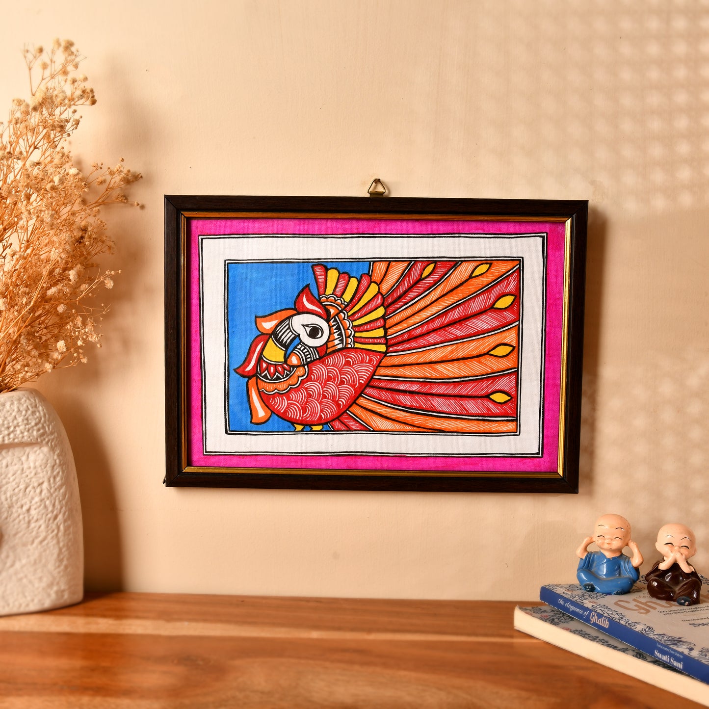 Handmade Madhubani Peacok painting