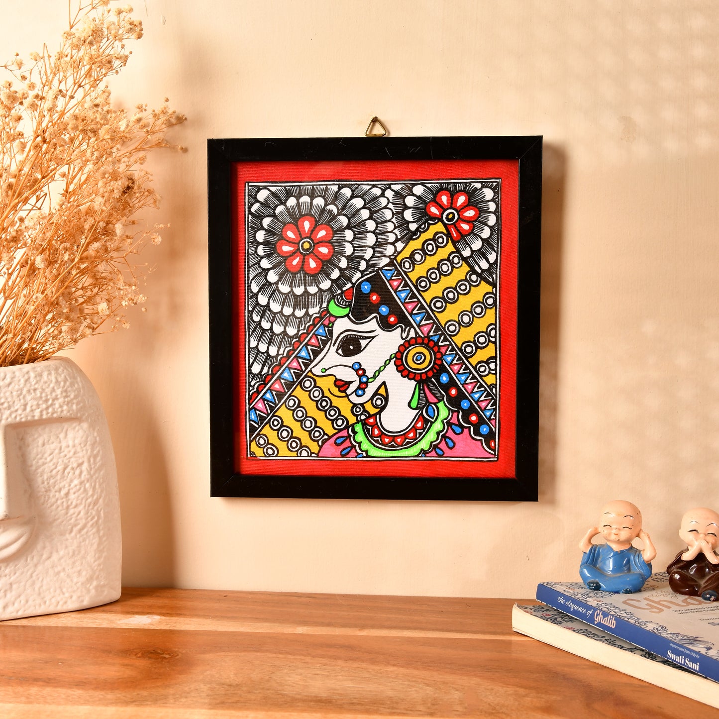 Hand made Mdhubani Painting with Frame- Female