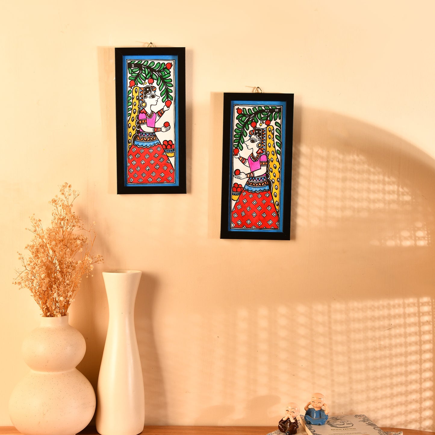 Hand made Mdhubani Painting with Frame- Female