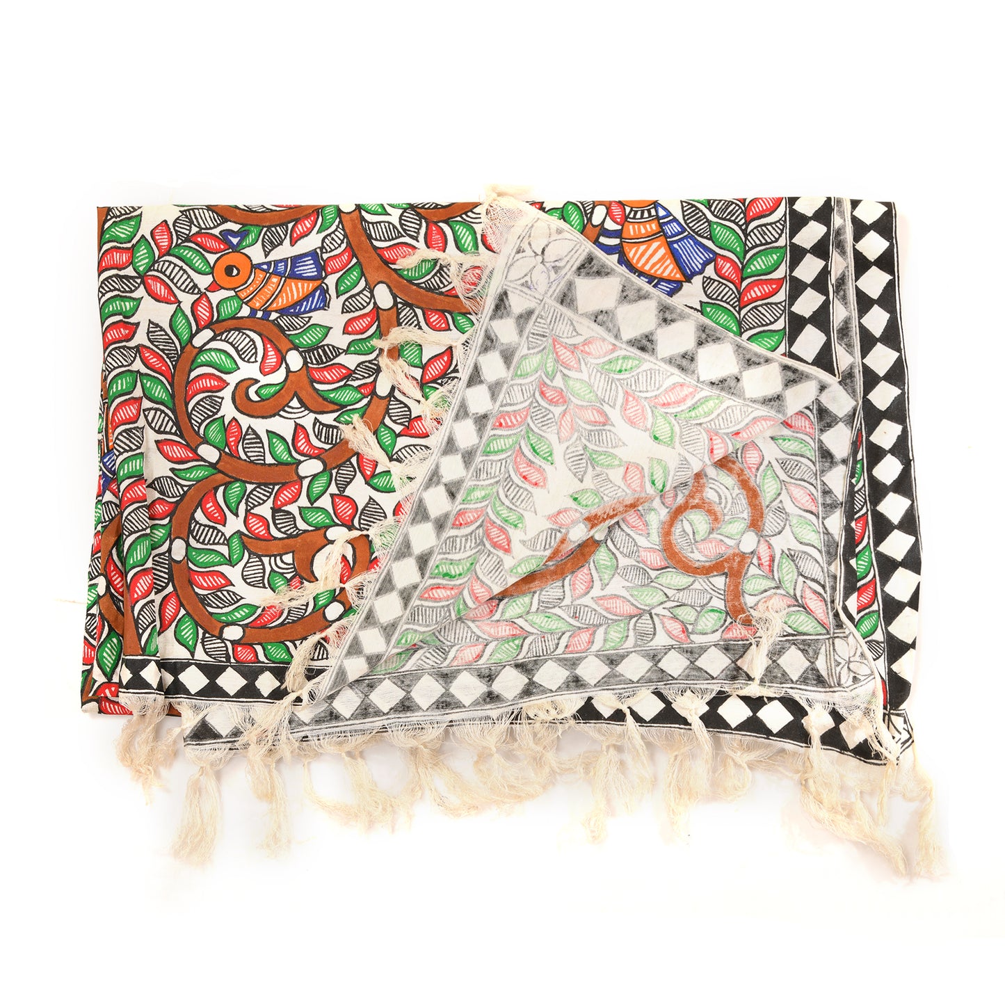 Hand made Madhubani Dupatta